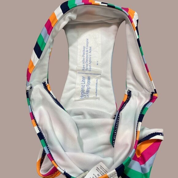 NWT Cremieux Rainbow Strip Bikini Bottoms - Picture 6 of 10